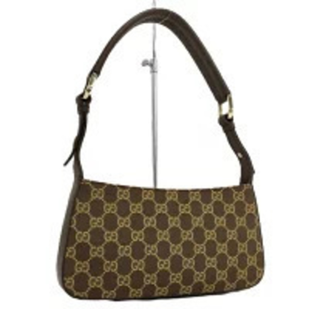 Gucci GG canvas shoulder bag monogram Brown